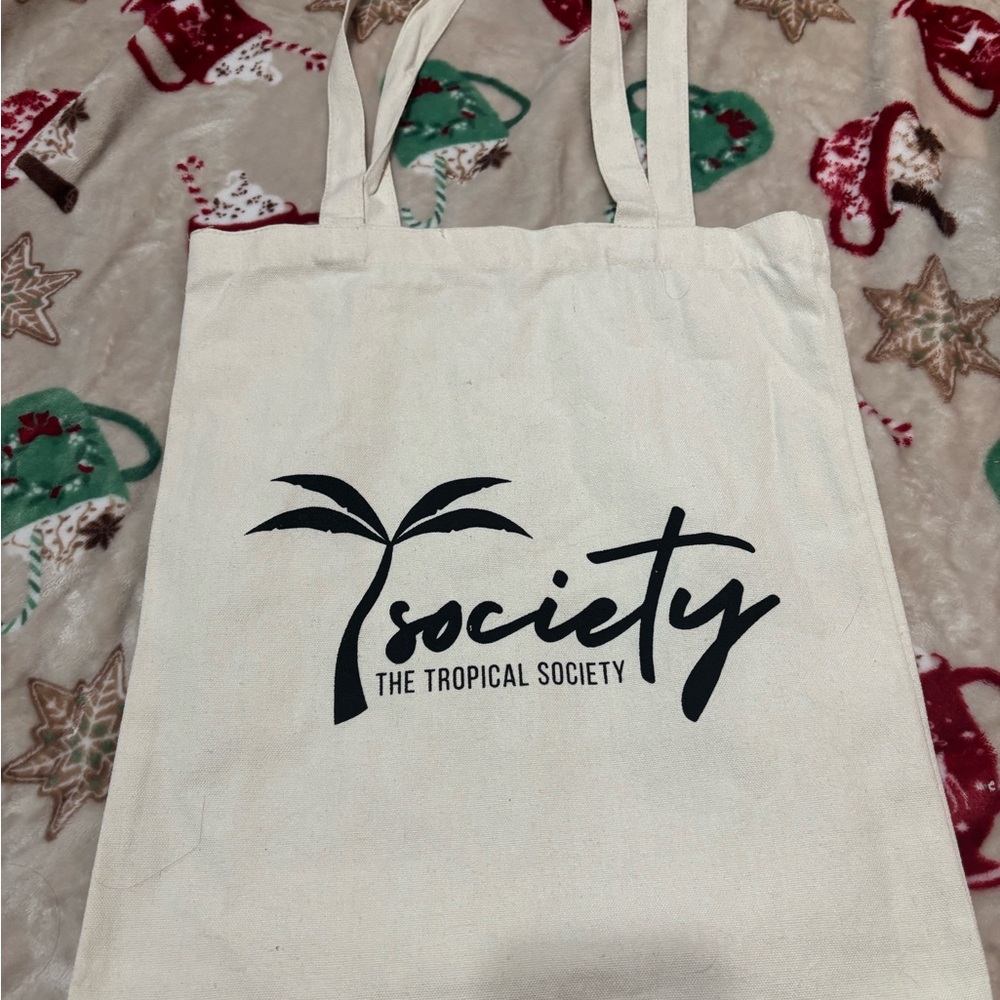 Tropical Society Cream Tote Bag